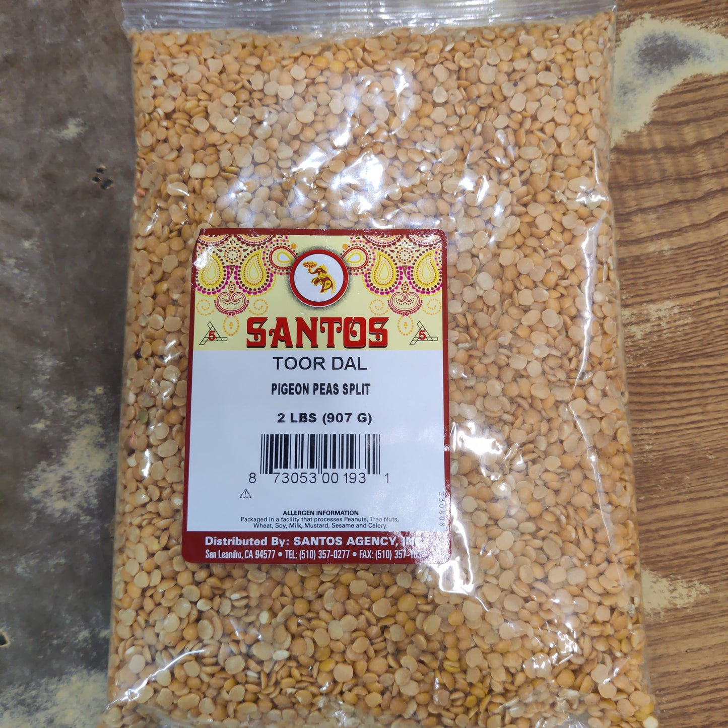 Santos Toor Dal 2lbs