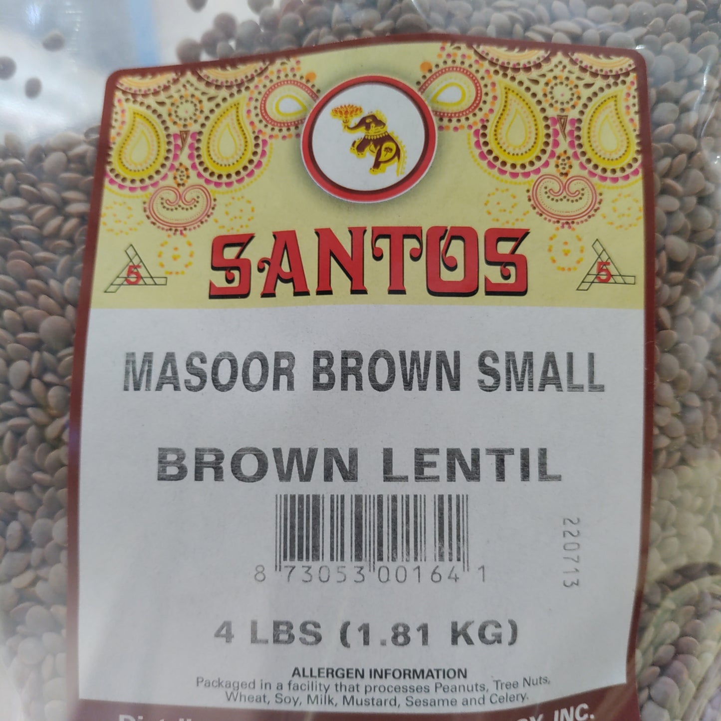 Santos Masoor Brown Small 4lb
