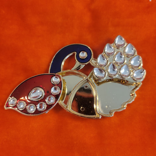 4 Compartment Peacock Kankavati