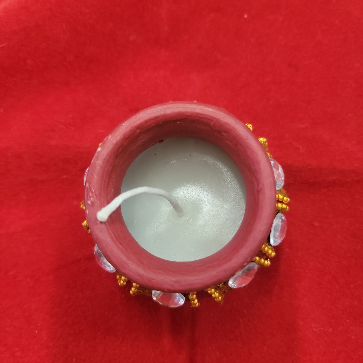 Matki diyas with wax
