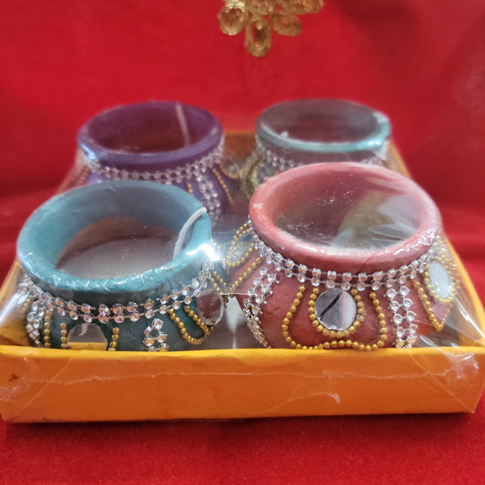 Marki diyas with wax
