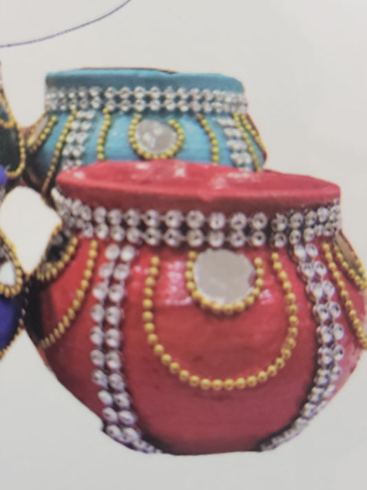 Marki diyas with wax