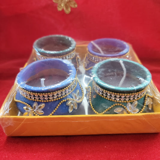 Matki diyas with wax