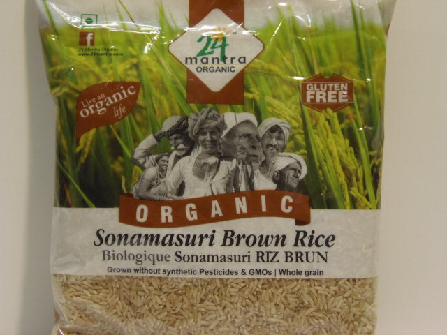 New India Bazar 24 Mantra Sonamasoori Brown Rice 2 Lbs