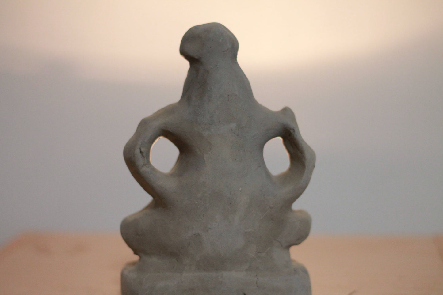 Handmade Clay Ganesh Murti - 6 inch