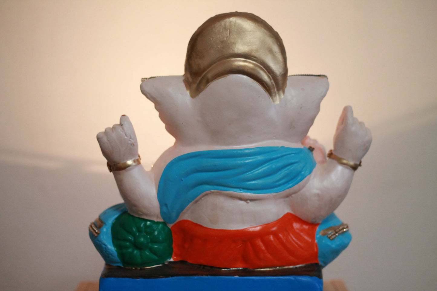 Handmade Painted Ganesh Murti - 12 inch