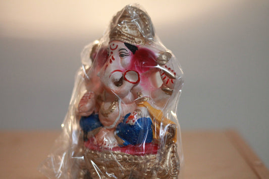 Handmade Painted Ganesh Murti - 6.5 inch