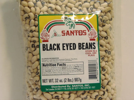 New India Bazar Santos Black Eyed Peas 2Lbs