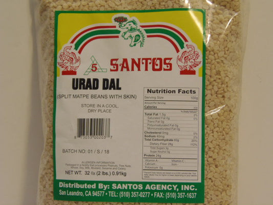 New India Bazar Santos Urid Split 2 Lbs