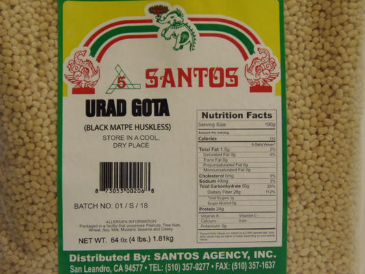 New India Bazar Santos Urid Gota 2Lbs