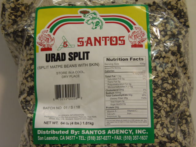 New India Bazar Santos Urid Split 4 Lbs