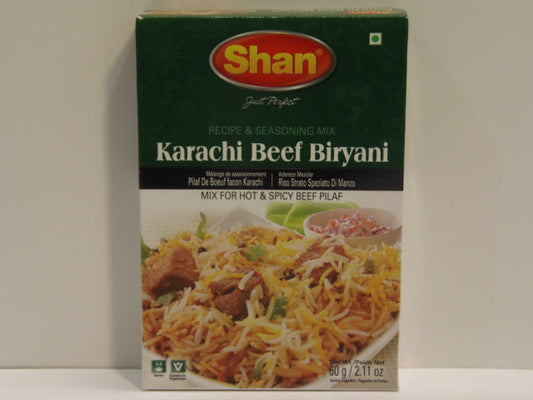 New India Bazar Shan Karachi Beef Biryani