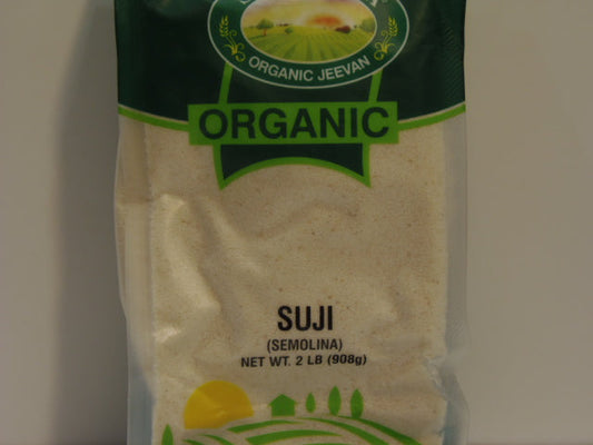 New India Bazar Sukhiana Organic Suji 2 Lbs