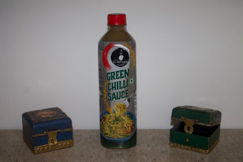 New India Bazar Ching's Green Chilli Sauce Big