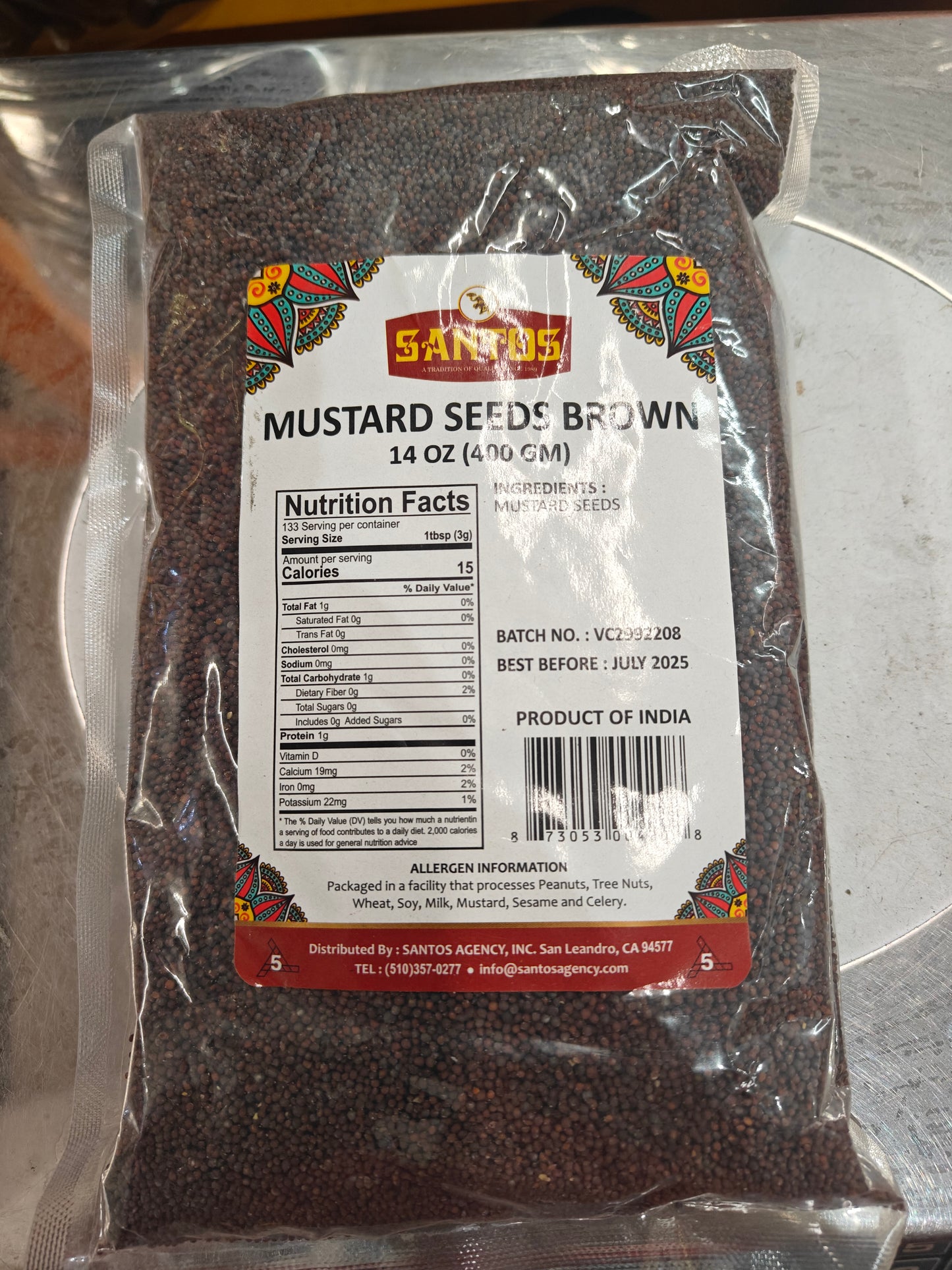 Santos Mustard Seeds 14ozs