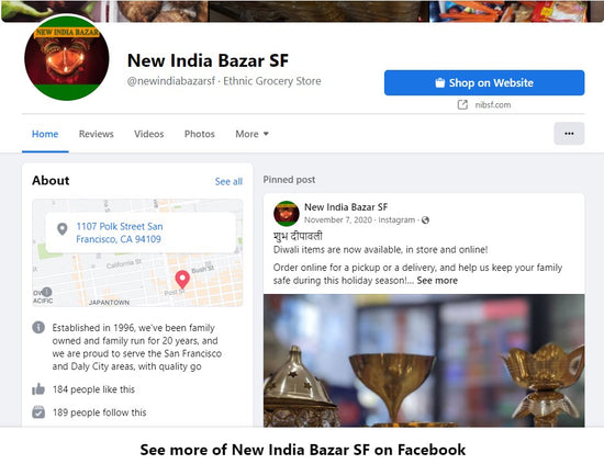 Find New India Bazar on Facebook