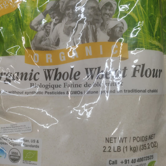 24 Mantra Organic Whole Wheat Atta 2 Lbs
