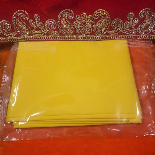 Yellow pooja cloth