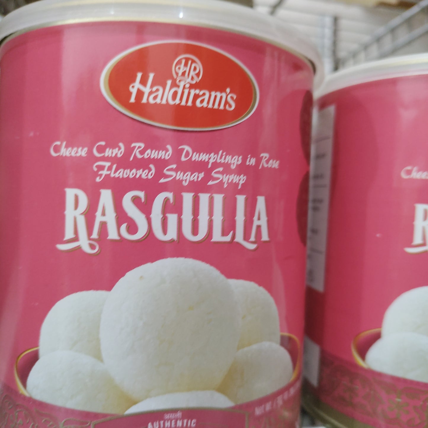 Haldiram Rasgulla cans 2 lbs