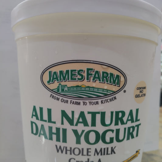 James Farms plain yoghurt 5 lbs