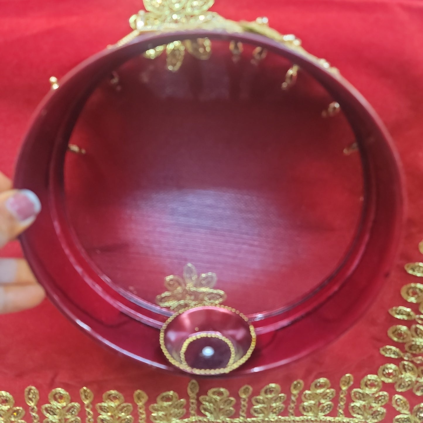 Karvachauth jaali with diya