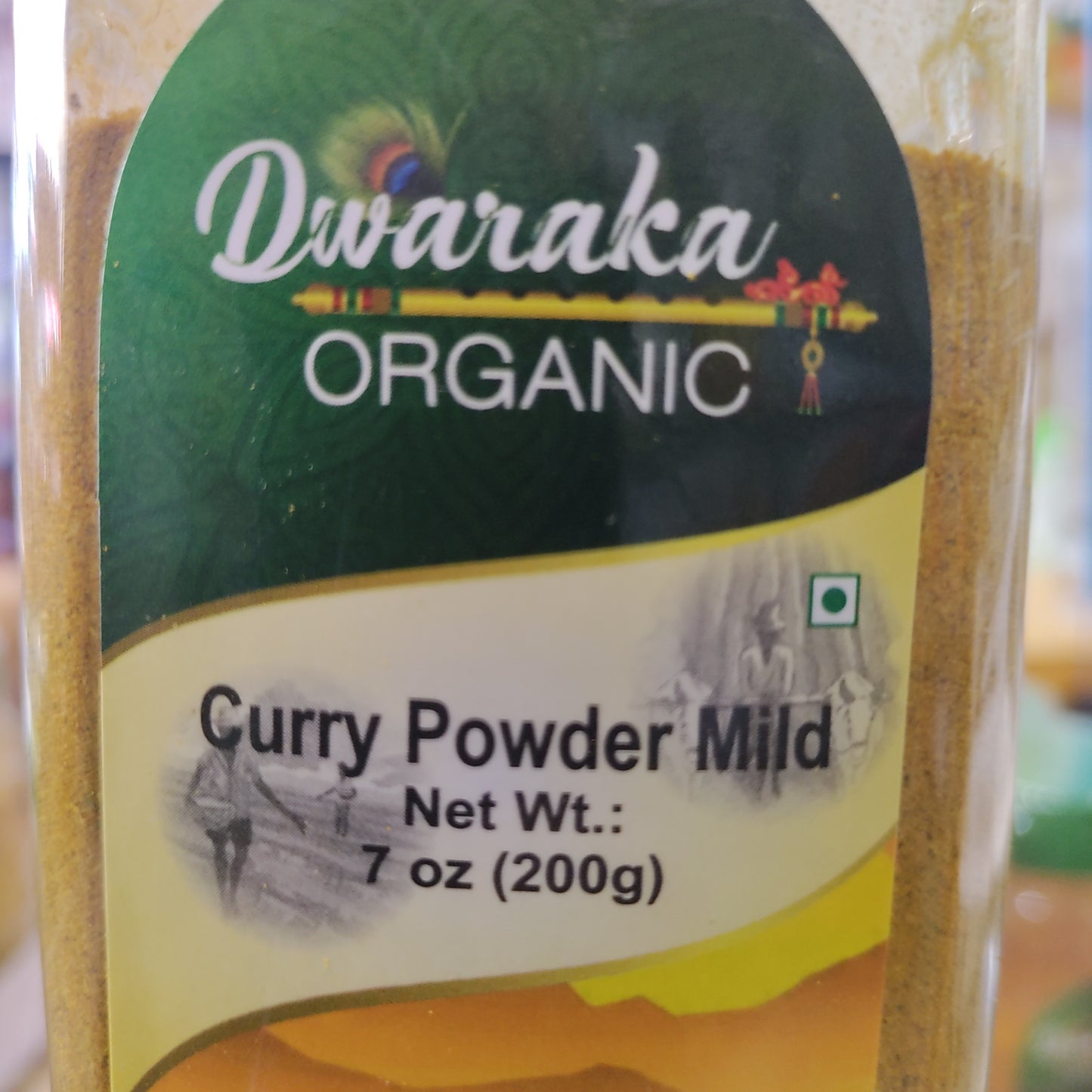 Dwaraka Organic Curry pow mild 7 ozs