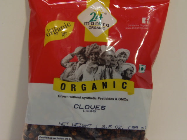 New India Bazar 24 Mantra Cloves 3.5 Oz