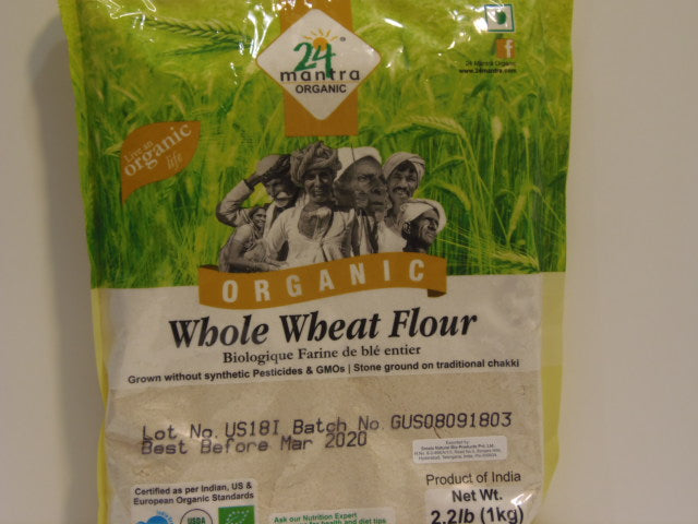 New India Bazar 24 Mantra Whole Wheat Atta 20 Lbs
