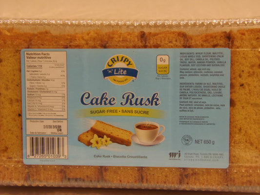 New India Bazar Crispy Cake Rusk Sugar Free