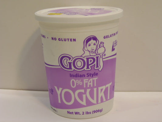 New India Bazar Gopi Fat Free Yogurt 2Lbs