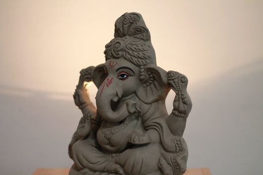 Handmade Clay Ganesh Murti - Ecofriendly