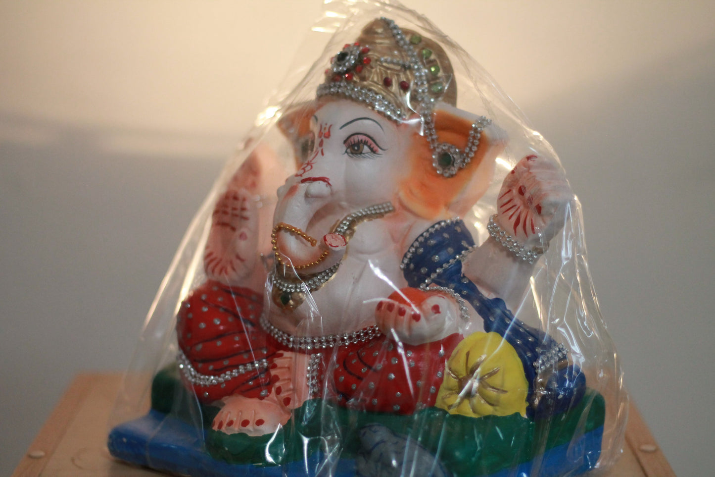 Handmade Painted Ganesh Murti - 6.5 inch