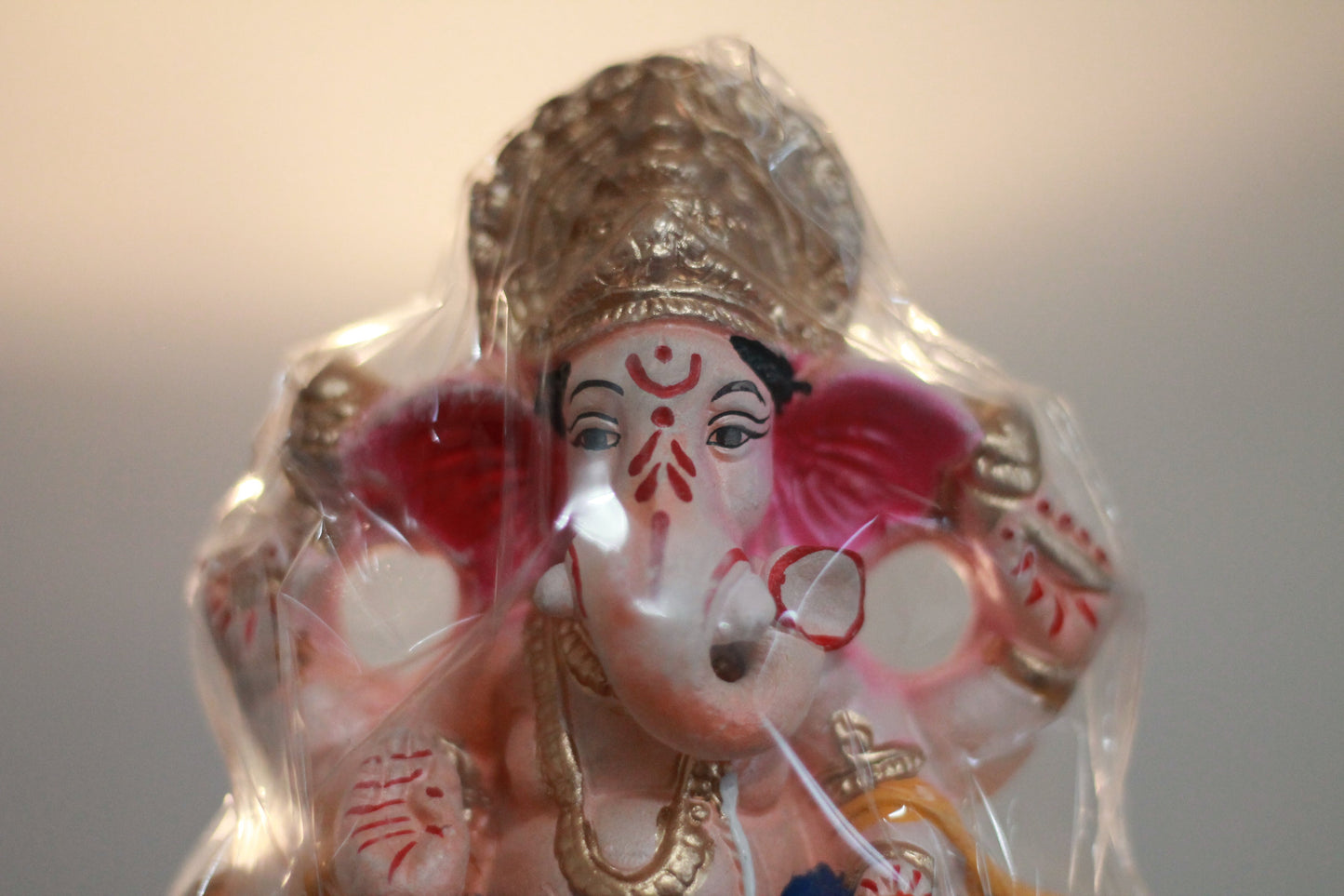 Handmade Painted Ganesh Murti - 6.5 inch