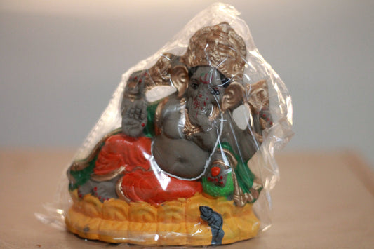 Handmade Painted Ganesh Murti - 4inch