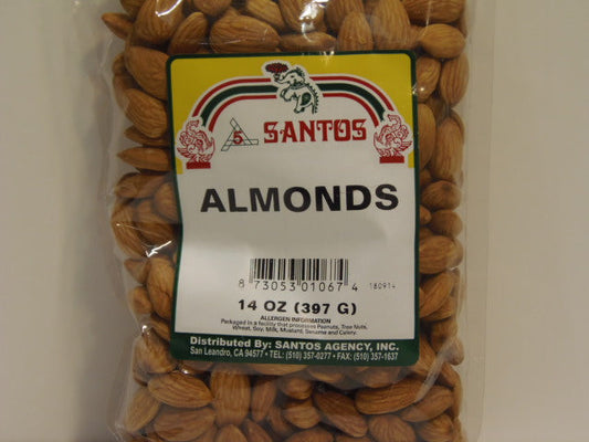 New India Bazar Santos Almonds 14 Ozs