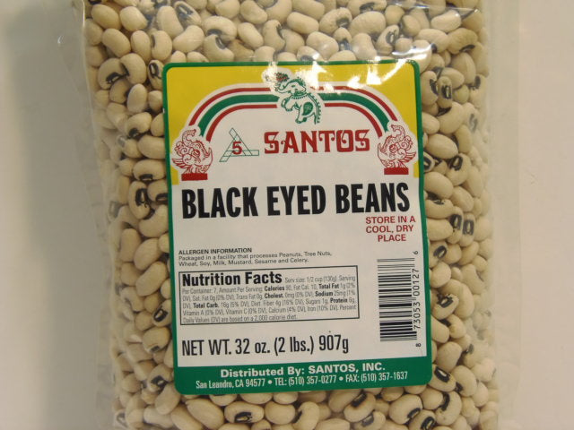 New India Bazar Santos Black Eyed Peas 2Lbs