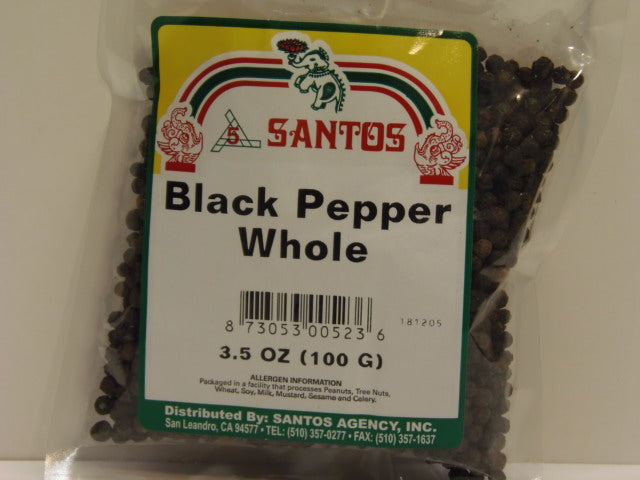 New India Bazar Santosh Black Pepper Whole 3.5 Oz