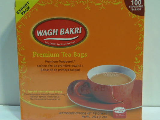 New India Bazar Wagh Bakri Plain Teabags -100