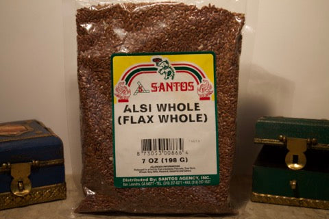 New India Bazar Santos Alsi (Flax) Seeds 7 Oz