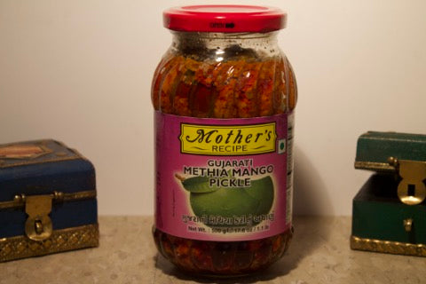 New India Bazar Mothers Gujarati Methia Mango Pickle 500 G